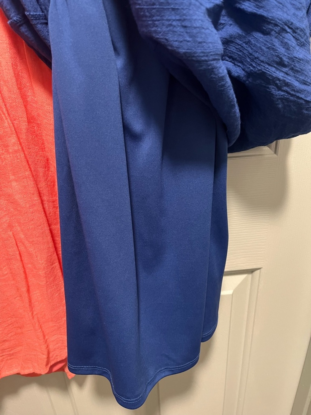 Luxology Coral and Royal Blue Embroidered Midi Dresses - Picture 4 of 5